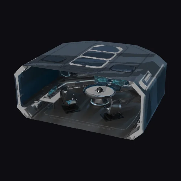 Futuristic Space Station Room