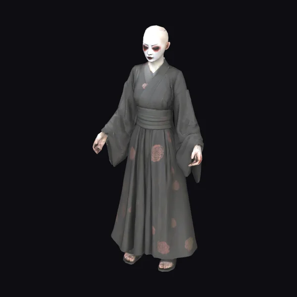 Bald Geisha Horror Figure