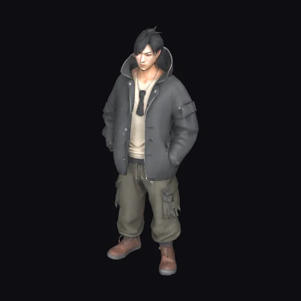 Young Man in Cargo Pants