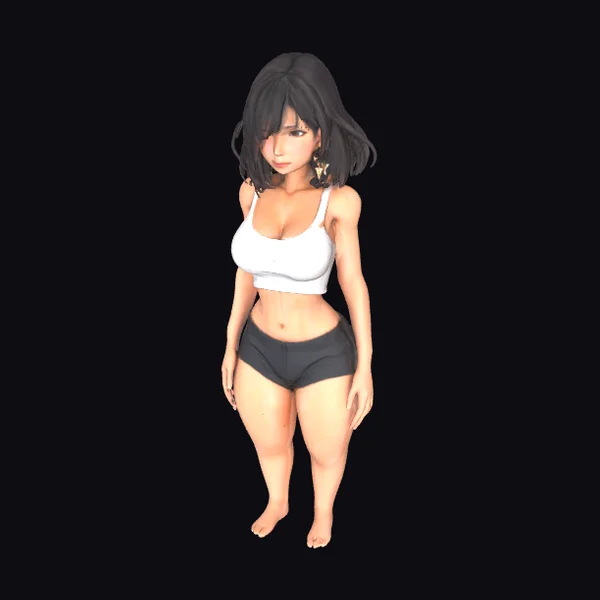 Asian Woman in Sports Wear