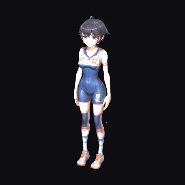Anime Girl Racing Uniform
