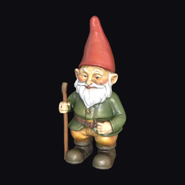 Worn Garden Gnome Figurine