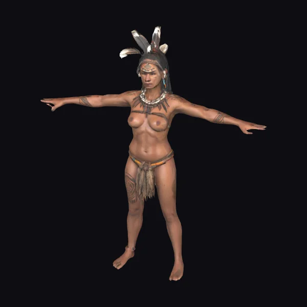 Amazonian Tribal Warrior Female