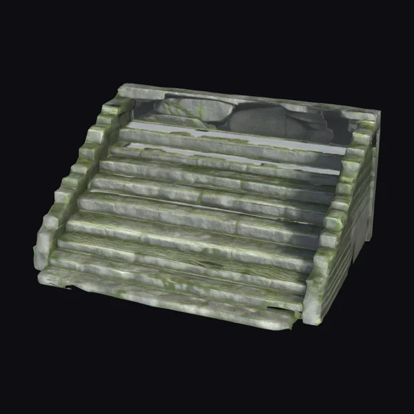 Ancient Stone Temple Staircase