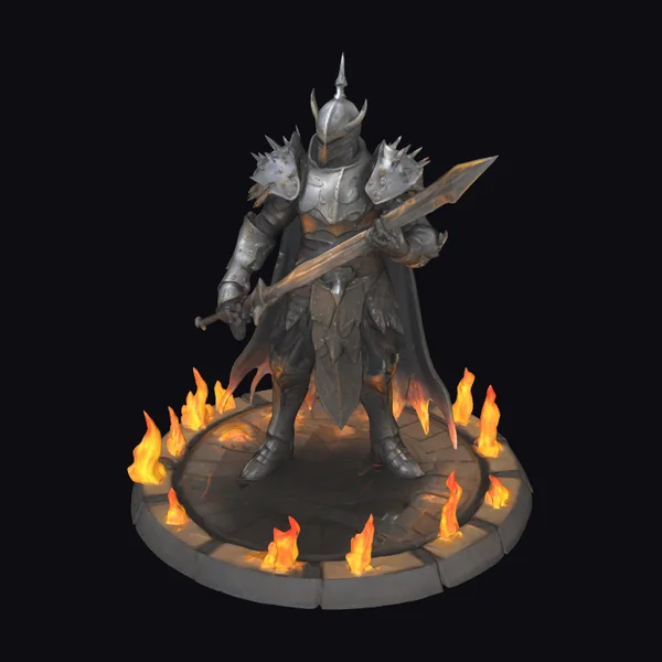 Armored Warrior with Sword