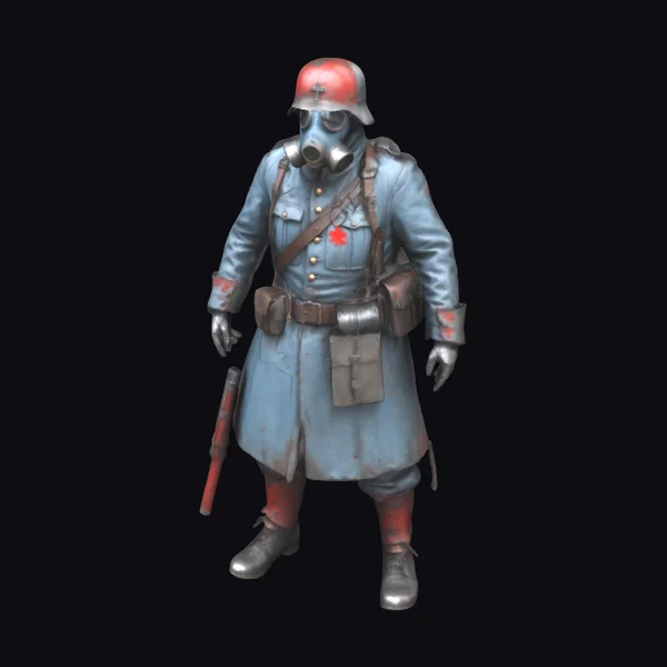 WW1 German Gas Mask Soldier