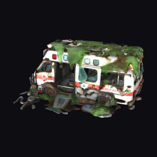 Abandoned Ambulance Wreckage