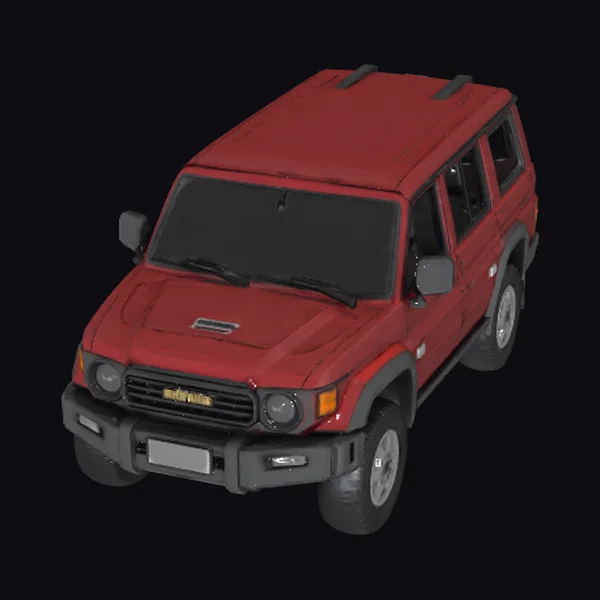 Red Offroad SUV Vehicle