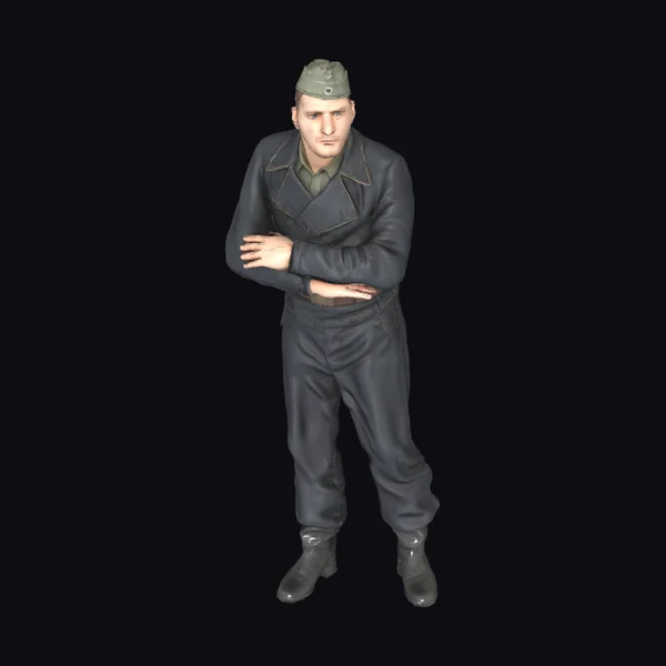 Military Man Standing