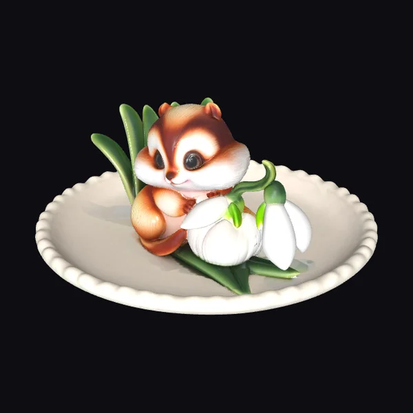 Whimsical Chipmunk Figurine