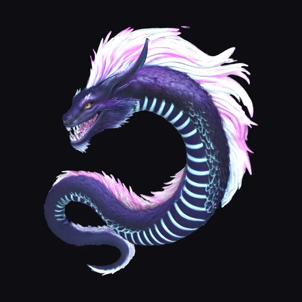 Glowing Purple Sea Dragon