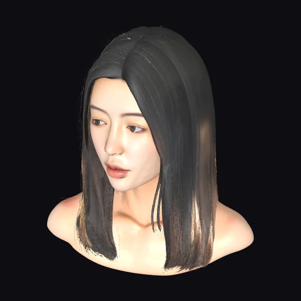 Asian Woman Bust