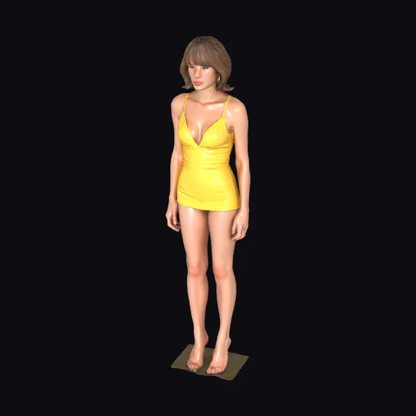 Woman in Yellow Dress