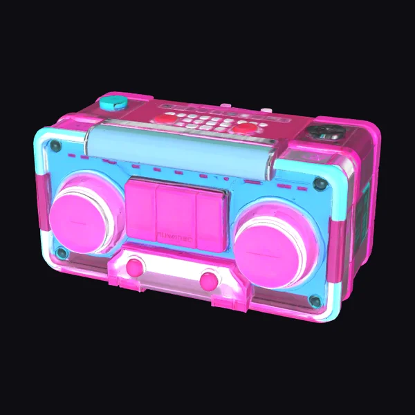 Retro Futuristic Cassette Player