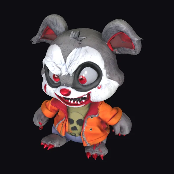 Zombie Opossum Plush Toy
