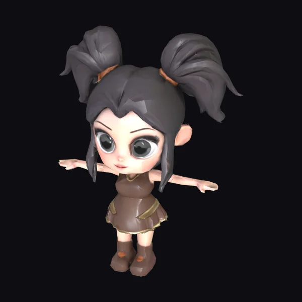 Cute Fantasy Girl Character