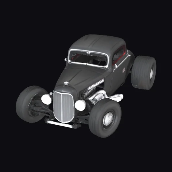 Black Hot Rod Sedan