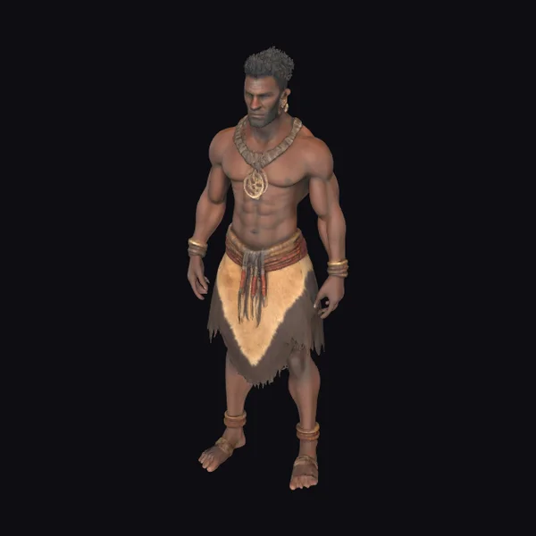 African Tribal Warrior Male