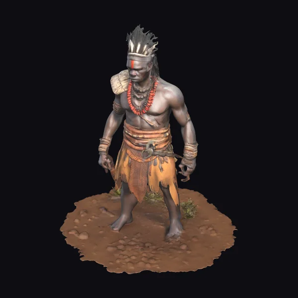 African Tribal Warrior