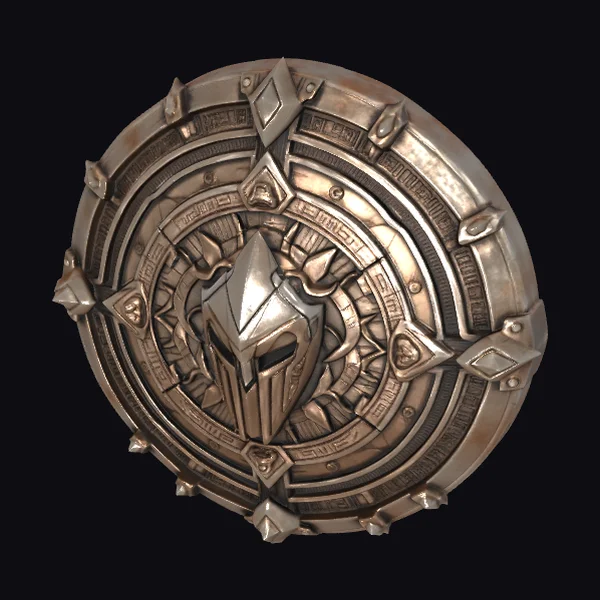 Ancient Metal Shield Emblem