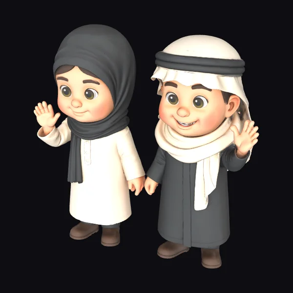 Two Boys in Hijab