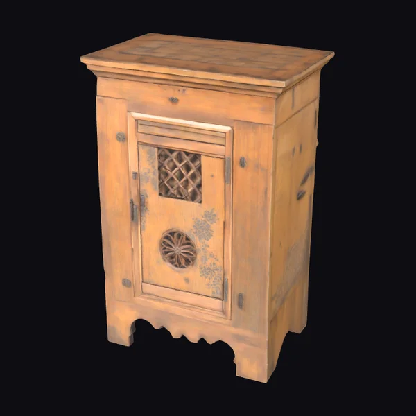 Vintage Wooden Nightstand