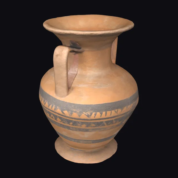 Ancient Clay Amphora Vessel