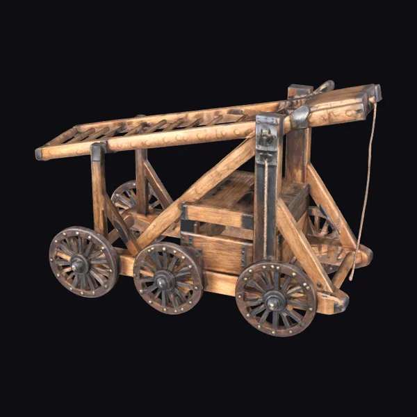 Medieval Wooden Catapult