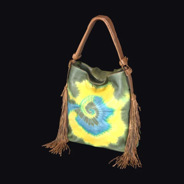 Tie-Dye Fringe Handbag