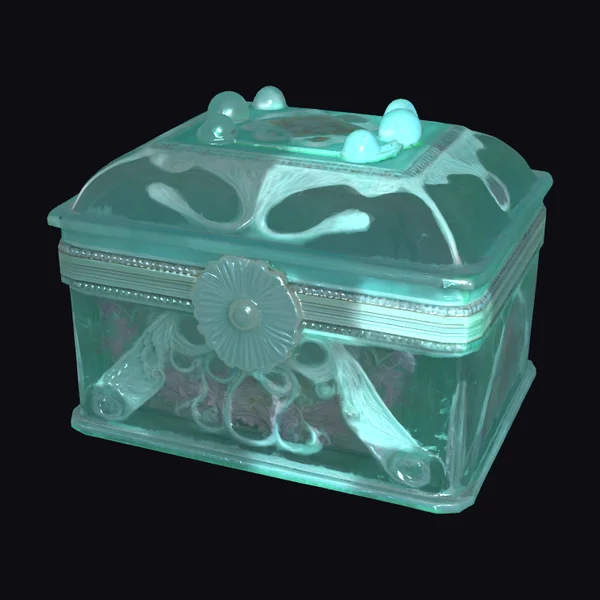 Ornate Glass Storage Box