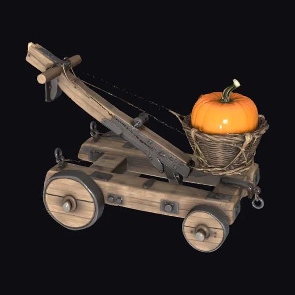 Wooden Pumpkin Catapult