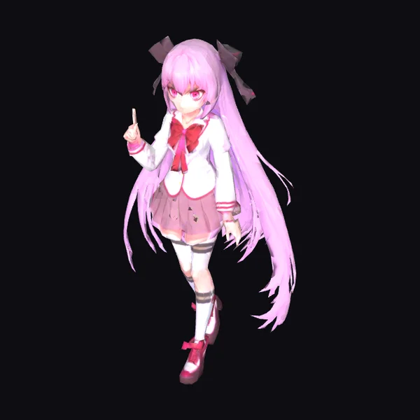 Anime Girl Purple Hair