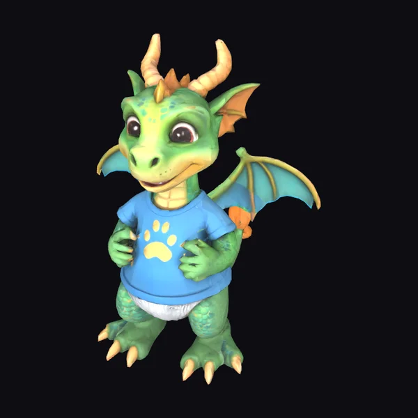 Young Green Dragon Anthro