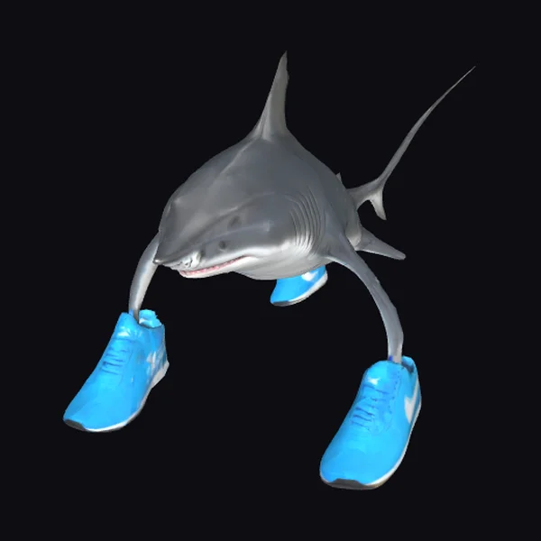 Shark in Blue Shoes
