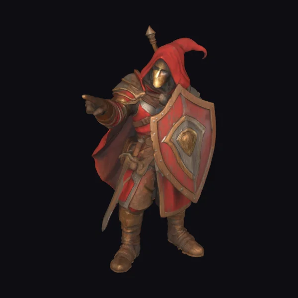 Armored Hooded Warrior