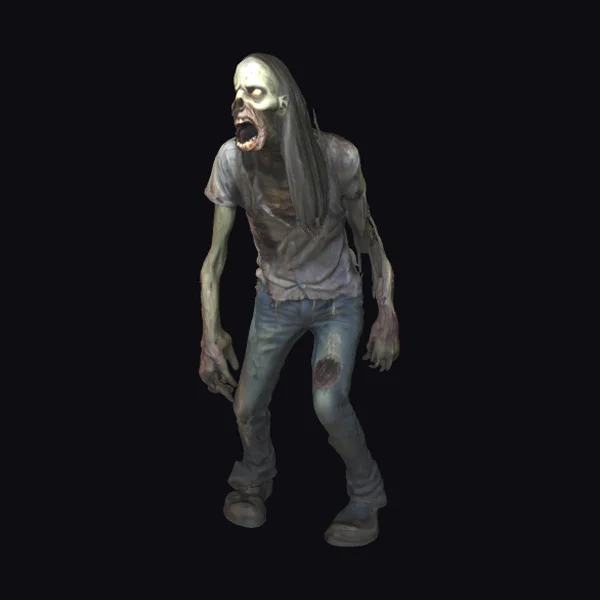 Zombie with Long Hair