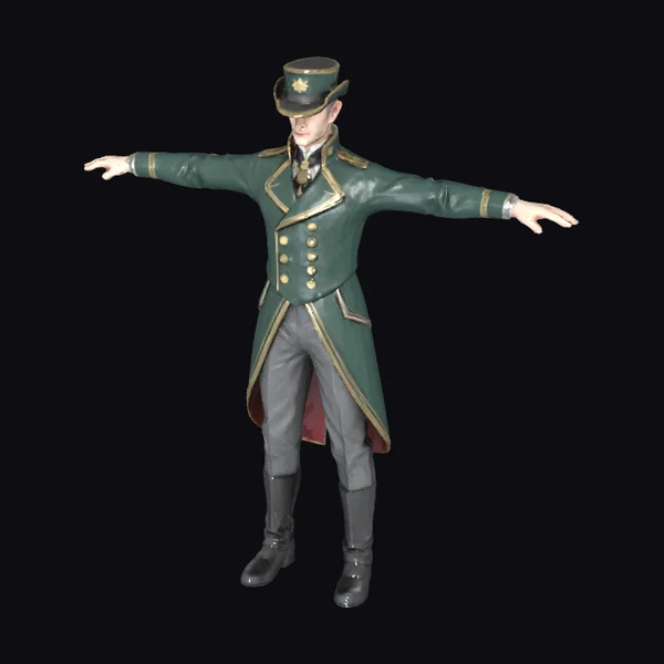 Elegant Military Officer Uniform