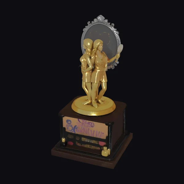 Badminton Player Trophy