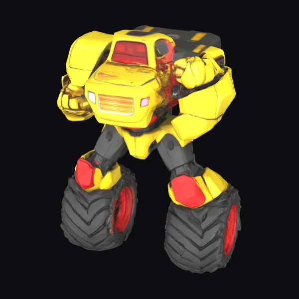 Yellow Robot Car