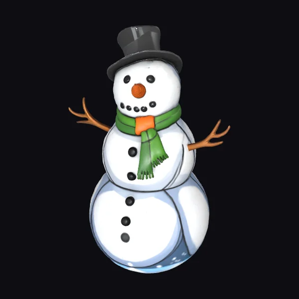 Snowman in Top Hat