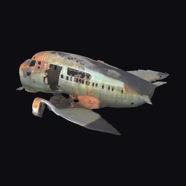 Wrecked Passenger Plane