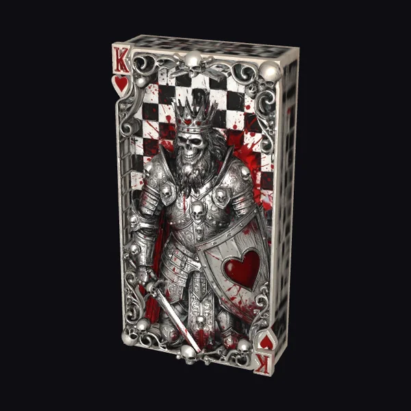 Bloody King of Hearts Card