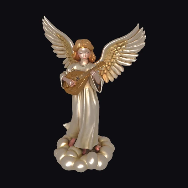 Angel Playing Lute