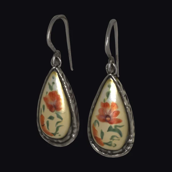 Teardrop Opal Earrings