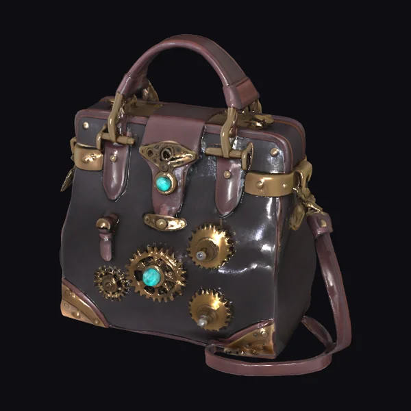 Steampunk Leather Handbag