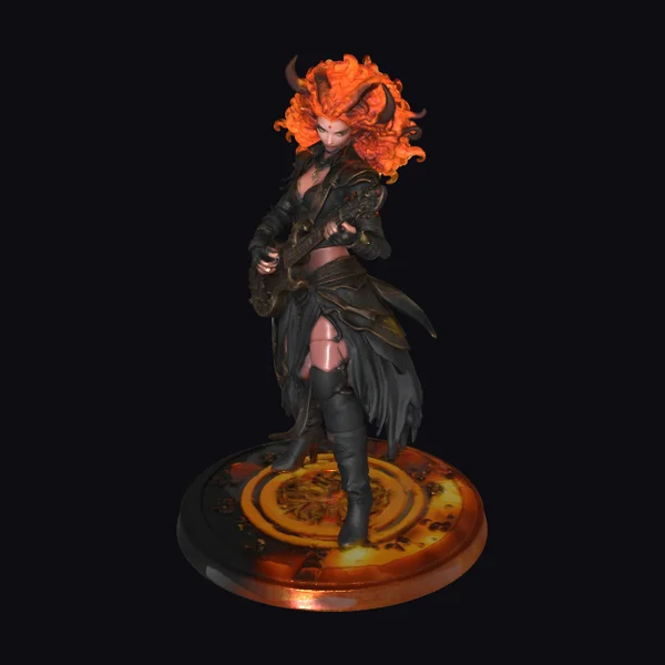 Demoness with Guitar