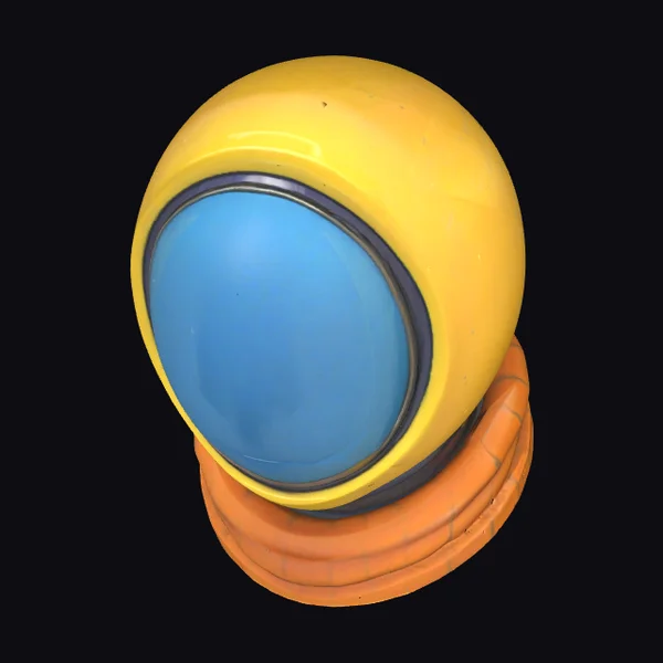 Yellow Space Helmet Visor