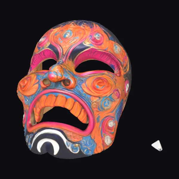 Vibrant Angry Mask