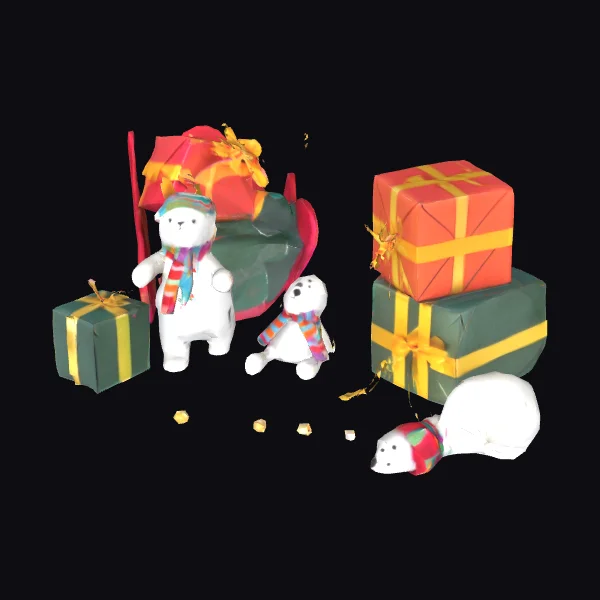 Snowman Holiday Gift Display