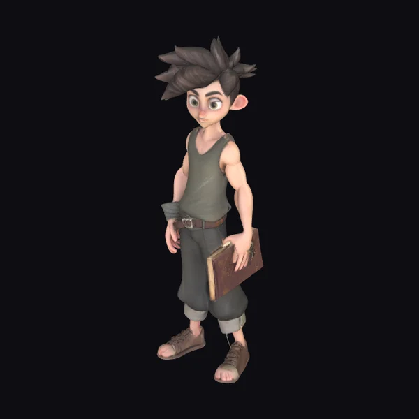 Young Man with Spell Book